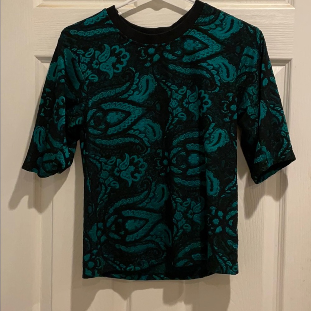 Topshop Lace Detail Top